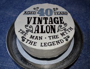 vintage dude cake